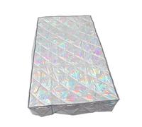 DECOMELODY Insulated Refrigerator Cover with Magnetic Seal Weatherproof Sunshade Protector for Outdoor Upright Freezers and Beverage Coolers Wear Resistant Full Coverage