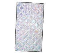 DECOMELODY Insulated Refrigerator Freezer Cover Universal Fit Thermal Insulation Polyester Cotton Magnet Material Silver Protective Dustproof Sunproof Cover for Indoor Food Preservation