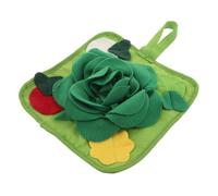 DECOMELODY Interactive Rabbit Foraging Mat Green Slow Feeding Snuffle Pad for Guinea Pigs Chinchillas Ferrets Small Pets Enrichment Stimulates Intelligence and Reduces Boredom