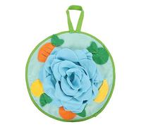 DECOMELODY Interactive Rabbit Snuffle Mat for Small Pets Indoor Bunny Foraging Cushion for Hamsters and Rabbits Fun Chew Toy Detachable Base