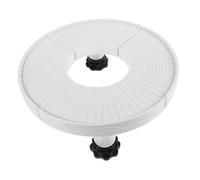 DECOMELODY Ir Conditioner Base Washer Dryer Pedestal Mini Fridge Portable Stand Stainless Steel Bracket Heavy Duty Fridge Rack White