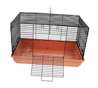 DECOMELODY Iron Cage Hamster Cage Spacious Enclosure for Dwarf Hamsters Portable Design for Outdoor to Carry Pet Cage for Animals Includes Hamster Tube and Shelf