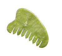 DECOMELODY Jade Comb Massage Tool Scalp Exfoliator Traditional Chinese Nature Gua Sha Scalp Comb Massage Spa Acupuncture Tool Random Color