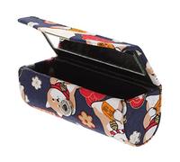 DECOMELODY Japanese Style Mini Lipstick Holder Mirror Single Pocket Lipstick Case Portable Lip Balm Storage Box for Women Purse Makeup Storage