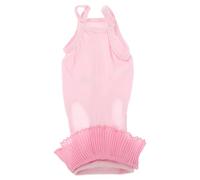 DECOMELODY Kitten Surgical Suit for Cats Post-Op Care Breathable Pink Onesie Female Cat Spay Shirt Suitable for Abdominal Wounds and Skin Healing S (3-6 Lbs)
