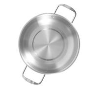 DECOMELODY Korean Ramen Noodle Pot Stainless Steel Soup Pot with Double Scald Handles Lightweight Portable for Camping Outdoor Cooking and Home Use