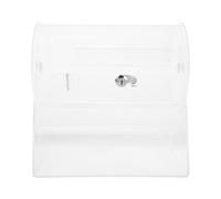 DECOMELODY Large Acrylic Raffle Drum with Smooth Rotation for Prize Draws Floor-standing Lottery Ticket Box with High Capacity for Fundraisers Bingo and Corporate Events