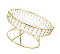DECOMELODY Large White Metal Wire Fruit Tray Lightweight Hollow Out Snack Basket for Living and Tea Table Artistic Iron Wire Storage Container for Fruits Desserts and Daily Organization