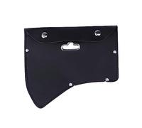 DECOMELODY Leather Ax Sheath Protective Case with Hook Head Cover for Camping and Outdoor Use Heavy Duty Leather Blade Protector Easy to Hang Black Sheath