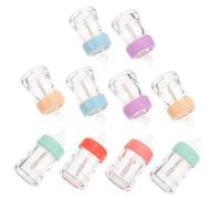 DECOMELODY Lip Gloss Bottles Empty Containers Feeding-bottle Shaped 10pcs Leak-proof Portable Plastic Lipstick Tubes Random Color for DIY Lip Gloss Parent-child Relationship