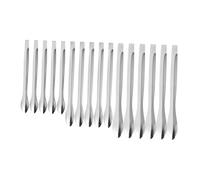 DECOMELODY Lipstick Sub Wrap Tools Spoons Practical Silver Subpackaging Accessories 18pcs Stainless Steel for DIY Lipstick Sampling and Makeup Application for Home Use