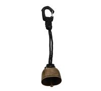 DECOMELODY Loud Vintage Bear Bell with Rope for Hiking and Camping Wildlife Warning Bell for Safety Lightweight Outdoor Cowbell for Survival Pet Locator and Anti-bear Protection