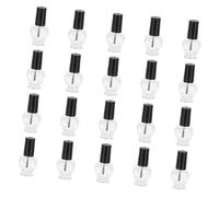 DECOMELODY Love-heart Shaped Nail Art Bottles 5ml 20pcs Empty Nail Varnish Storage Containers for Manicure Tools and Organization