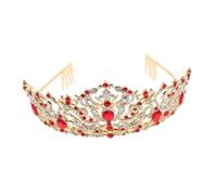 DECOMELODY Luxury Rhinestone Wedding Hair Crown for Bride Elegant Bridal Tiara Headpiece with Sparkling Crystals Queen Crown for Weddings Birthday Parties Proms and Special Occasions