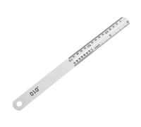 DECOMELODY Metal Guitar Fret Measuring Ruler for Precise String Height and Distance Fret Leveling Gauge for Acoustic Electric Guitars Luthier Tool for DIY Setup and Professional Intonation