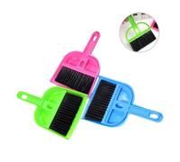 DECOMELODY Mini Dustpan and Brush Set for Small Animals Cage Cleaning Tool Random Color for Guinea Pigs Hamsters Rabbits and Reptiles