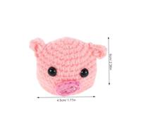 DECOMELODY Mini Knitted Banana Beanie Hat for Fruit Freshness Reusable Sturdy Crochet Cover with Water Locking Function Decorative Ornament for Holiday Parties and Fun Fruit Storage Pink