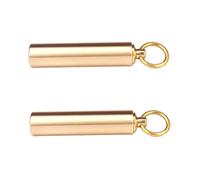 DECOMELODY Mini Metal Containers Portable Case for Camping Hiking Cycling Corrosion Resistant Outdoor Storage with Key Ring Sealed Holder for Pills and Emergency Items