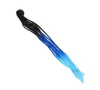 DECOMELODY Motorbike Helmet Braided Ponytail Wig Black Navy Blue Lightweight Helmet Hair Accessory for Women Motorcycle Cycling Hair Extensions