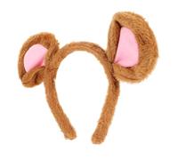 DECOMELODY Mouse Ears Headband Lightweight Animal Ear Hairband for Halloween Cosplay Party Womens Costume Accessory Charming Plush Mouse Role Play Headwear