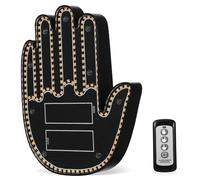 DECOMELODY Multi Function Hand Gesture Car Light with Bright LED Finger Signal Easy Installation Adhesive Tape Durable Structure for Window Turn Signal and Message Display