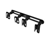 DECOMELODY Multi-microphone Holder with Aluminum Pole Clamp Mic Clips with Adapters for Desktop Stand Supports Wireless Microphones for Recording and Live Streaming