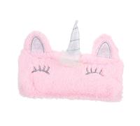 DECOMELODY Multifunction Plush Pencil Bag for Pink Soft Stationery Case with Zipper Travel Cosmetic Pouch Coin Purse and Cell Phone Organizer Durable Eco Friendly Material