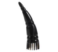 DECOMELODY Natural Buffalo Horn Scalp Massager Comb Large 12-18cm Anti-static Fine Teeth Hair Massage Tool for Traditional Gua Sha Scraping and Detangling Care