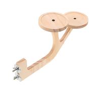 DECOMELODY Natural Solid Wood Parrot Climbing Perch Stand for Cage Smooth Polished Wooden Platform for Beak Maintenance and Gentle Foot Comfort Bird Playground Exercise Gym for Parakeets and