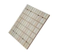 DECOMELODY Natural Wood Small Pet Scratch Board Square Grooves, Hamster Claws Grinding and Cage Activity Deck for Small Animals