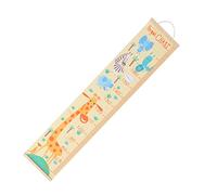 DECOMELODY Nordic Style Growth Chart Wall Hanging Canvas Ruler with Giraffe Design Cloth Height Measuring Chart for Boys and Decor Easy to Hang and Relocate