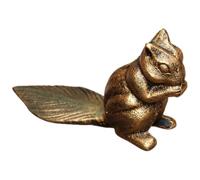 DECOMELODY Novelty Door Stops Featuring a Squirrel Shaped Cast Iron Design with Anti-Slip and Deformation Resistant Features, a Decorative Door Wedge for Home and Office Use