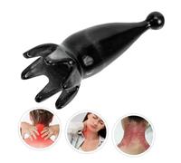 DECOMELODY Ox Horn Massage Comb Handheld Scalp Scraping Tool Natural Texture Acupoint Stimulator for Relaxation Neck Back Hand Use