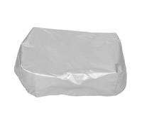 DECOMELODY Oxford Cloth Gramophone Cover with Drawstring Dustproof Vintage Vinyl Turntable Protector for Record Players Easy-Clean Retro Aesthetic Case Silver