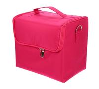 DECOMELODY Oxford Fabric Makeup Bag Capacity Cosmetic Toiletry Organizer Pouch Portable Professional Storage Case for Travel and Daily Use Black