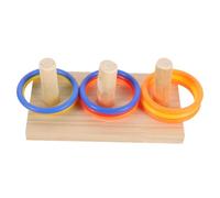 DECOMELODY Parakeet Intelligence Rings Bird Training Educational for Cockatiels Budgerigars Parrots to Reduce Aggression and Promote Mental Exercise Random Color