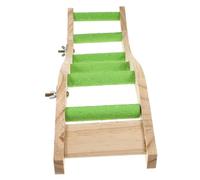 DECOMELODY Parrot Climbing Ladder for Birds Small Pet Supplies Bird Exercise Bridge Swing for Cockatiels Parakeets with Unique Wave Design Easy to Install and Promote Balance Coordination