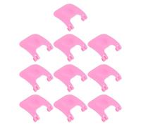 DECOMELODY Pet Cage Clips 10Pcs Sturdy Plastic Buckle Locks for Rabbit Guinea Pig Hamster Playpens with Slot Design for Secure Connection Pink