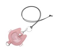 DECOMELODY Pet Hair Storage Keychain Cat-shaped PU Leather Memorial Keepsake for Stylish Key Holder Organiser Sentimental Fur Container Souvenir for Cat Owners