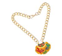 DECOMELODY Pet Metal Longevity Lock Pendant Necklace Jingle Bell Adjustable Stylish Design for Cats and Dogs for Holiday and Festive Occasions