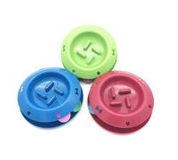 DECOMELODY Pet Slow Feeder Bowl Rolling Ball Interactive Slow Food Feeder Cat Feeding Bowl Anti-gulping for Healthy Eating Random Color