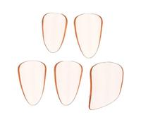 DECOMELODY Pipa Nails Orange Pc Material Fingertip Protection Covers for Pipa Guzheng Lute Easy to Clean Lightweight Smooth round Edge for Musical Practice