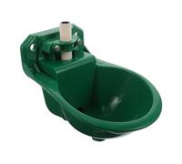 DECOMELODY Plastic Drinking Bowl Sheep Waterer Feeder Bowl for Animal Drinking Automatic Livestock Waterer Dog Green