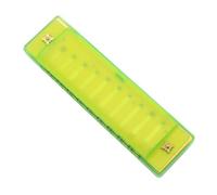DECOMELODY Plastic Harmonica Music Instrument for Beginners Educational Musical Green Suitable for Blues Folk Pop Learning Development