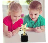 DECOMELODY Plastic Star Trophy Award with Stable Base Decorative Party Favor Prize for Games and Competitions Compact Lightweight Design for Celebrations and Rewards Height