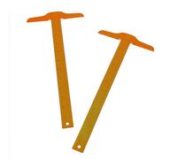 DECOMELODY Plastic T-Square Ruler 2Pcs 12 Inch Double Scale Measuring Rulers for Drafting Design and Classroom Use