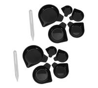 DECOMELODY Plastic Weighing Pans with Stainless Steel Scoop Precision Scale Tray for Gems Powders and Liquids in Labs Compact Spaces Carat-level Accuracy for Jewelers and Scientists