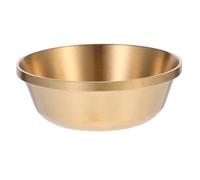 DECOMELODY Polished Thickened Copper Tibetan Water Offering Bowl for Buddhist Rituals and Holy Water Multi-use Vessel for Puja Temple and Home Ceremonies for Rice Fruits and Sacred Offerings