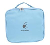 DECOMELODY Portable Oxford Cloth Medicine Organizer Bag Lightweight Travel Kit Pouch for Family Office School Outdoor Emergencies