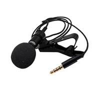 DECOMELODY Portable Recording Microphone Lavalier Wired Mic Noise Reduction Responsive Tpe Material 3.5mm Plug for Online Teaching Video Production